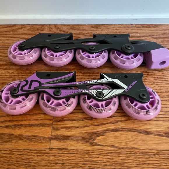 Roller Derby 2 in 1 Inline & Quad combo hard shell adjustable skates - Picture 3 of 6